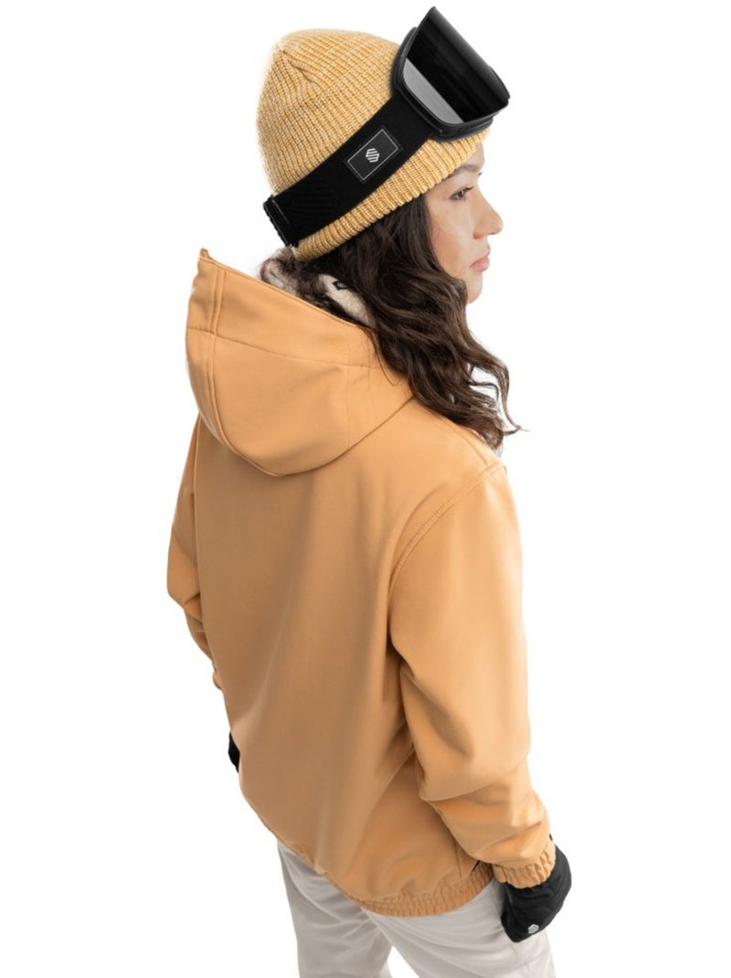 Casaco de snowboard para mulher Amarelo - Kiabi