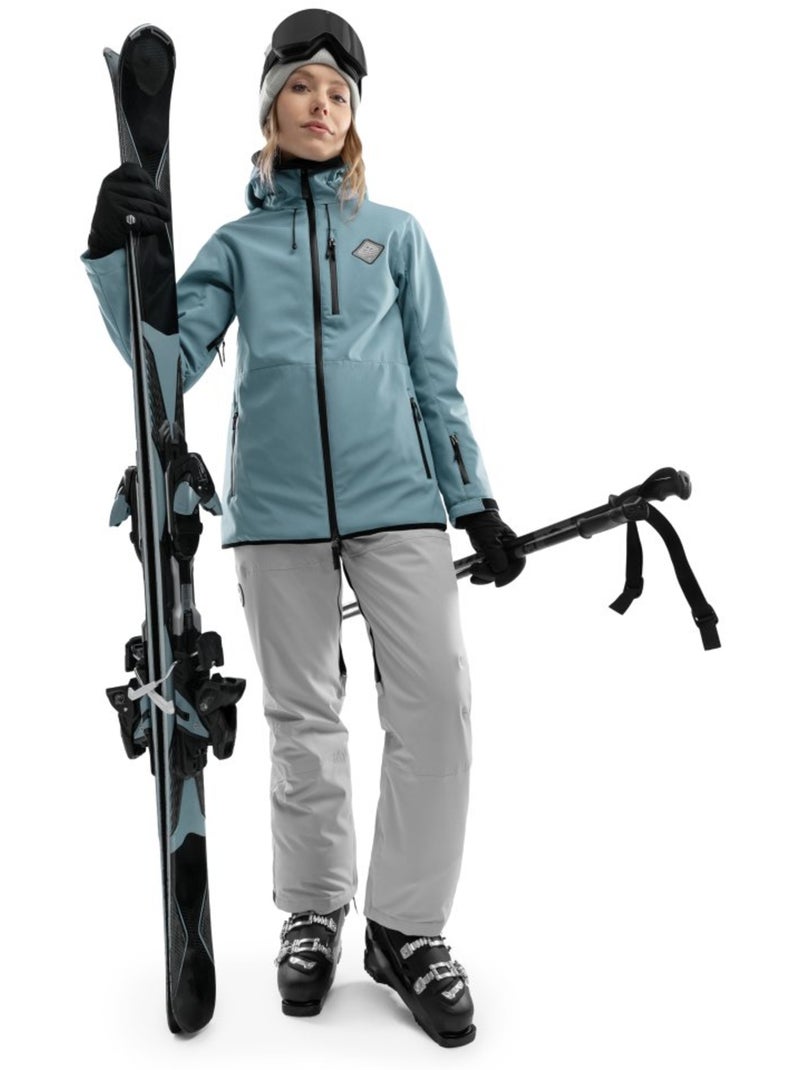 Casaco de snowboard para mulher Azul-petróleo - Kiabi