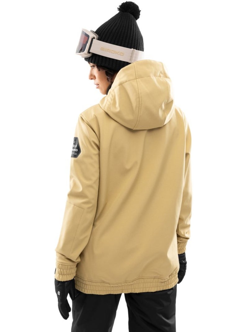 Casaco de snowboard para mulher Bege - Kiabi