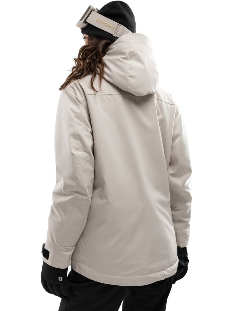 Casaco de snowboard para mulher Bege - Kiabi