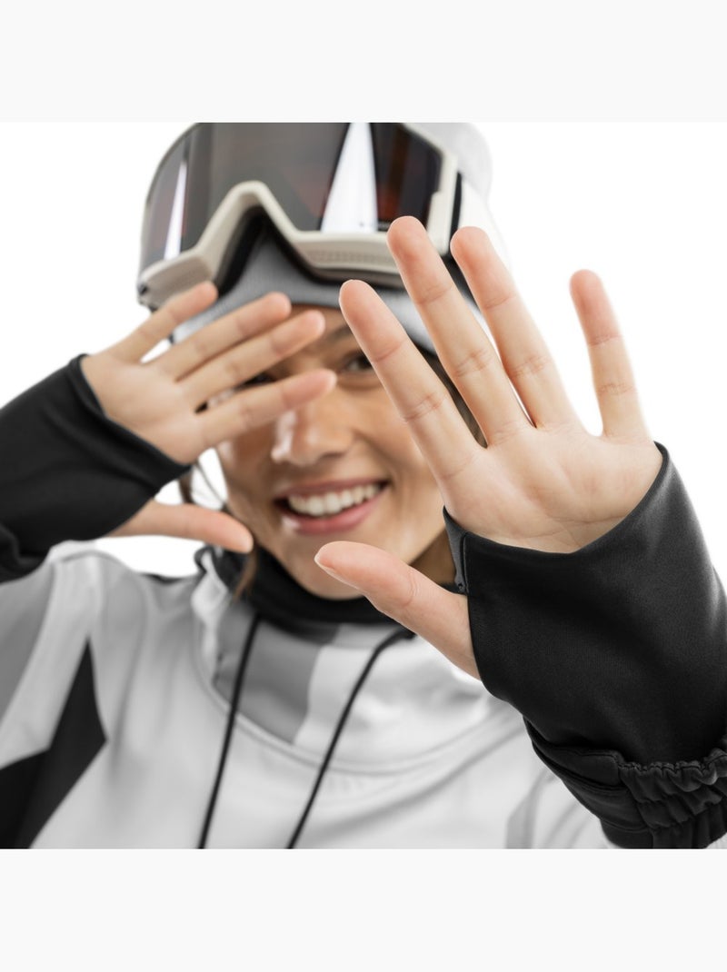 Casaco de snowboard para mulher Branco Cinza - Kiabi