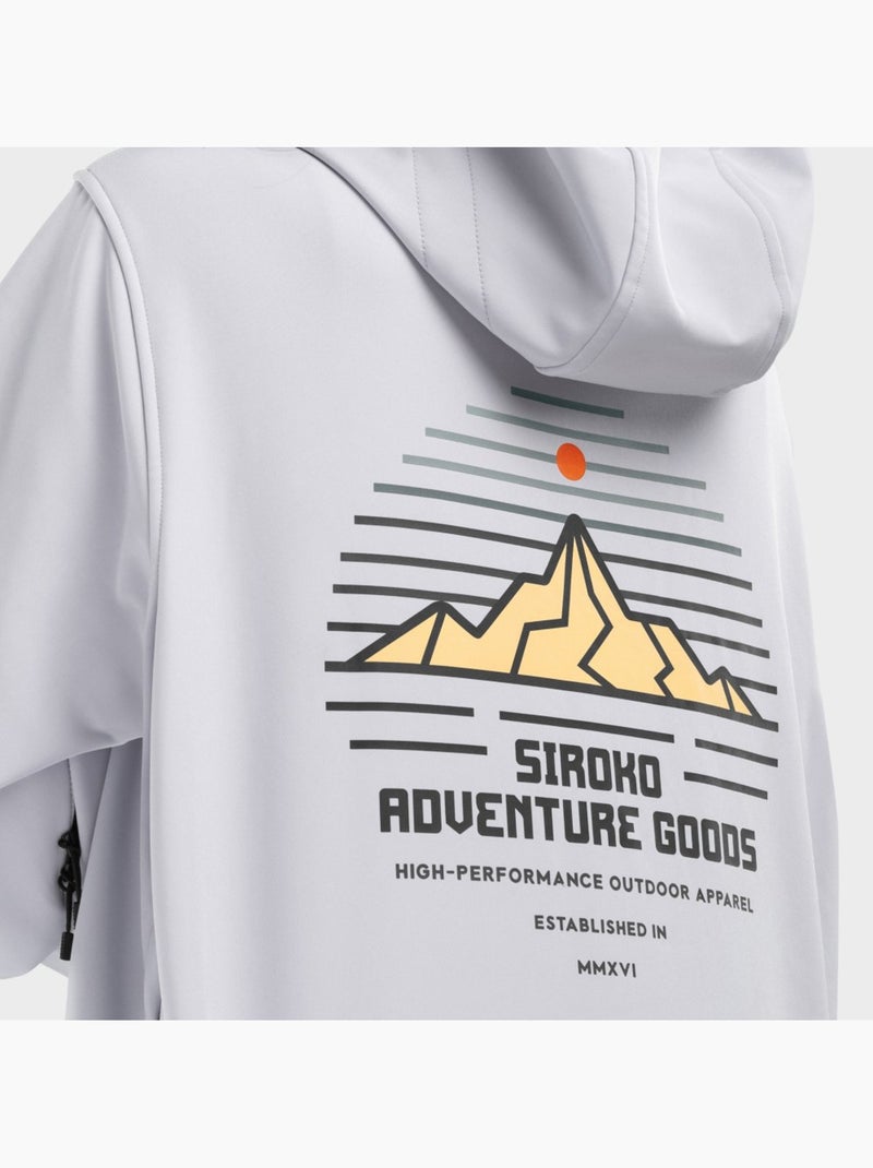 Casaco de snowboard para mulher Branco Cinza - Kiabi