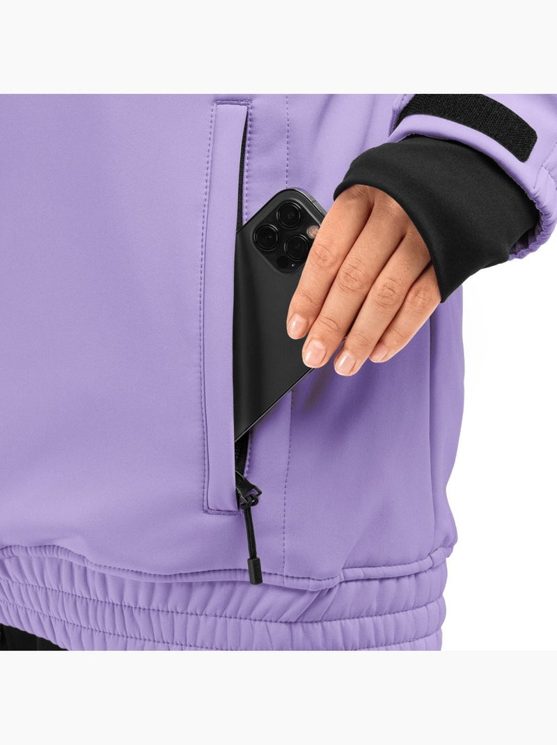 Casaco de snowboard para mulher Lavanda - Kiabi