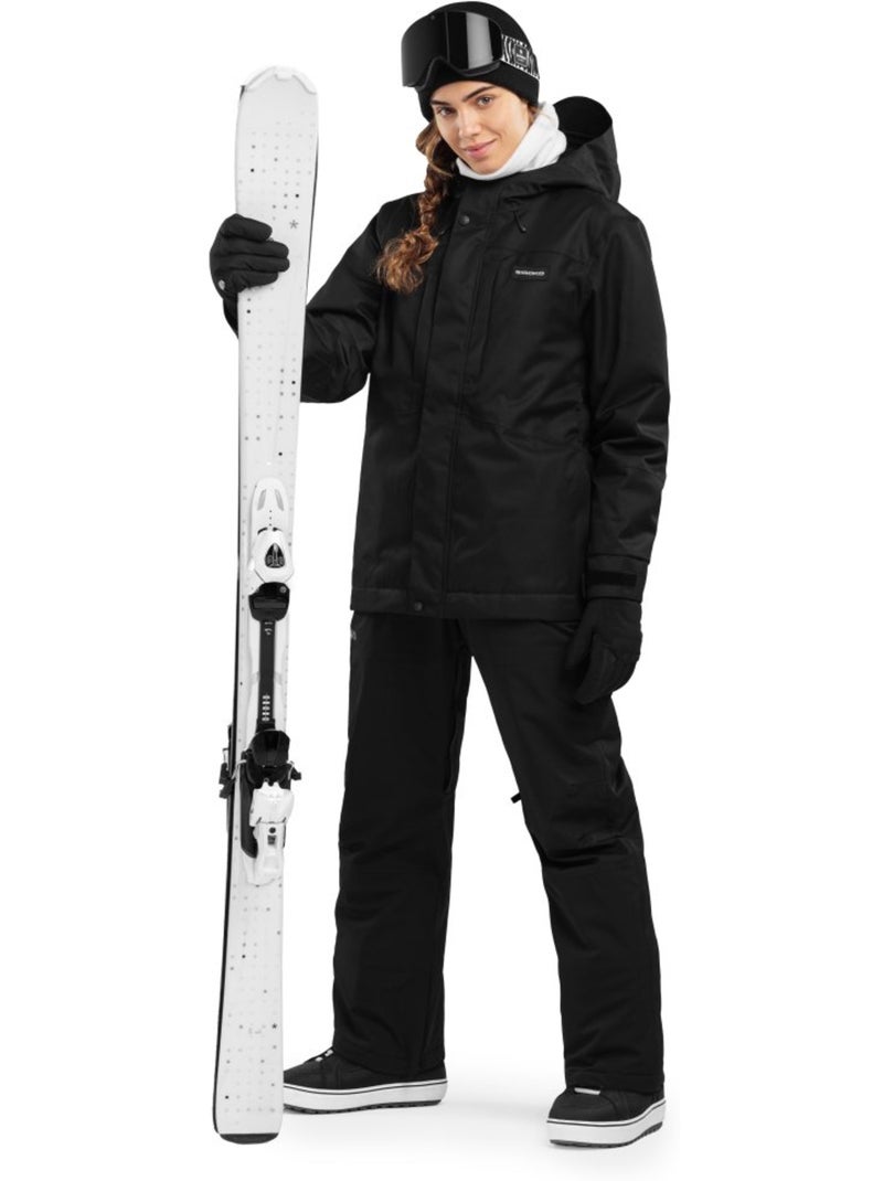 Casaco de snowboard para mulher Preto - Kiabi