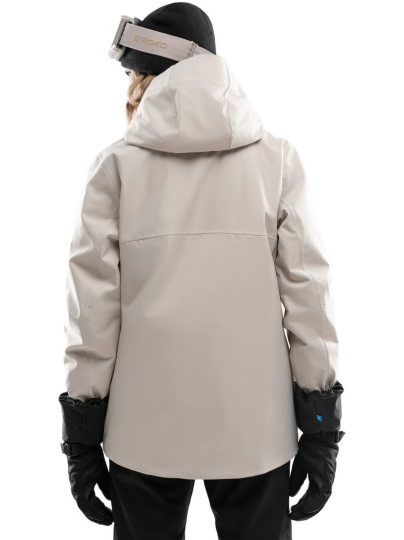 Casaco de snowboard premium para mulher Bege - Kiabi