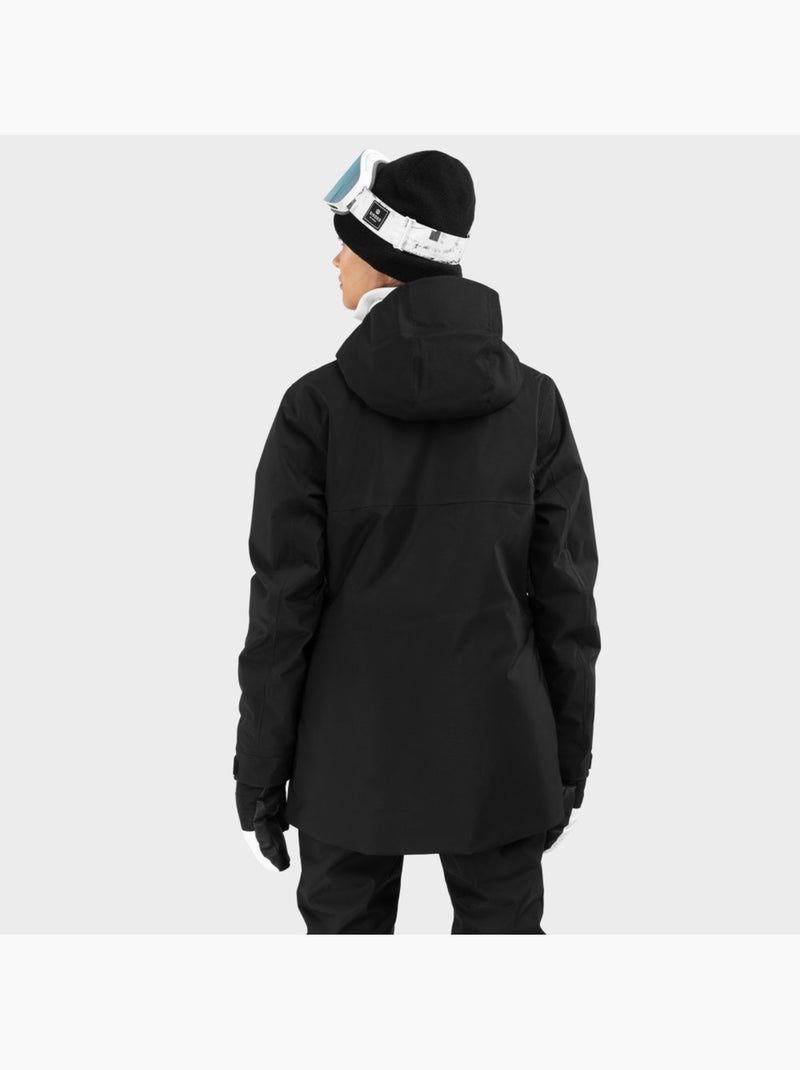 Casaco de snowboard premium para mulher Preto - Kiabi