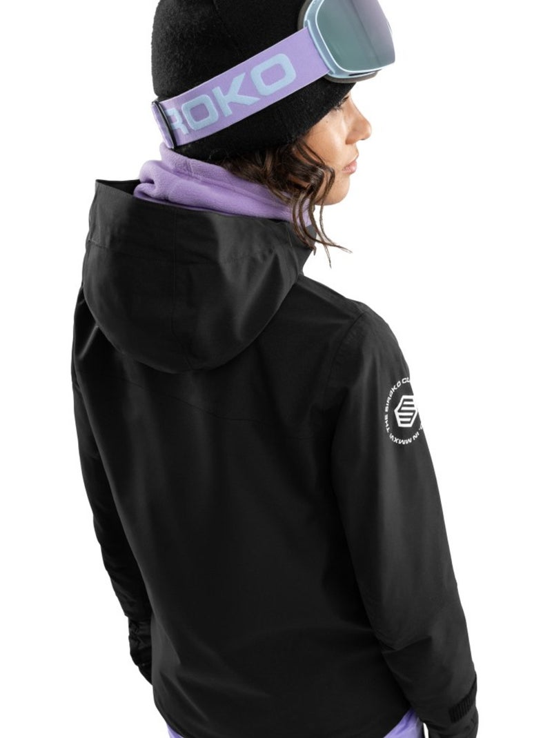 Casaco de snowboard recco® para mulher Preto - Kiabi