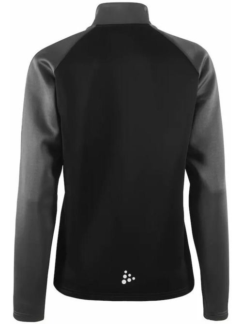 Casaco de treino craft squad meio fecho mulher preto - Kiabi