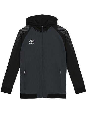 Casaco de Treino Preto com Capuz e Fecho para Homem Umbro 943850