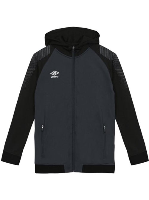 Casaco de treino preto com capuz e fecho para homem umbro 943850 - Kiabi Casaco de treino preto com capuz e fecho para homem umbro 943850 - Kiabi