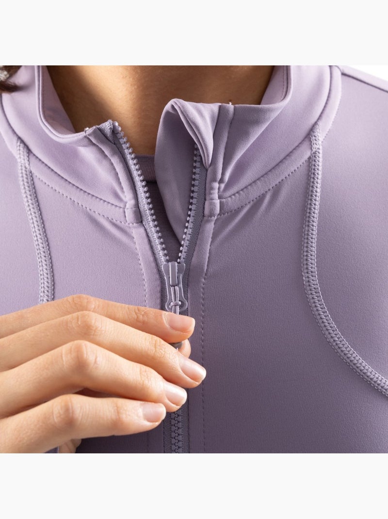 Casaco de treino ultraleve para mulher Roxo - Kiabi