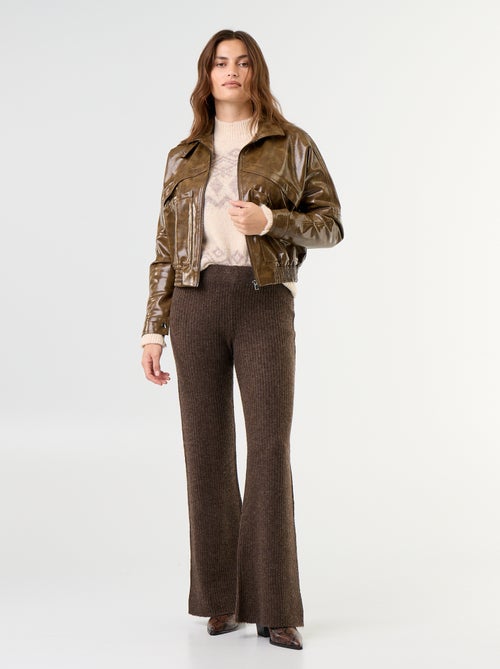 Casaco de vinil oversize - Kiabi