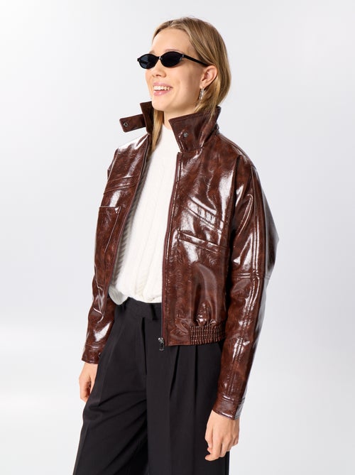 Casaco de vinil oversize - Kiabi