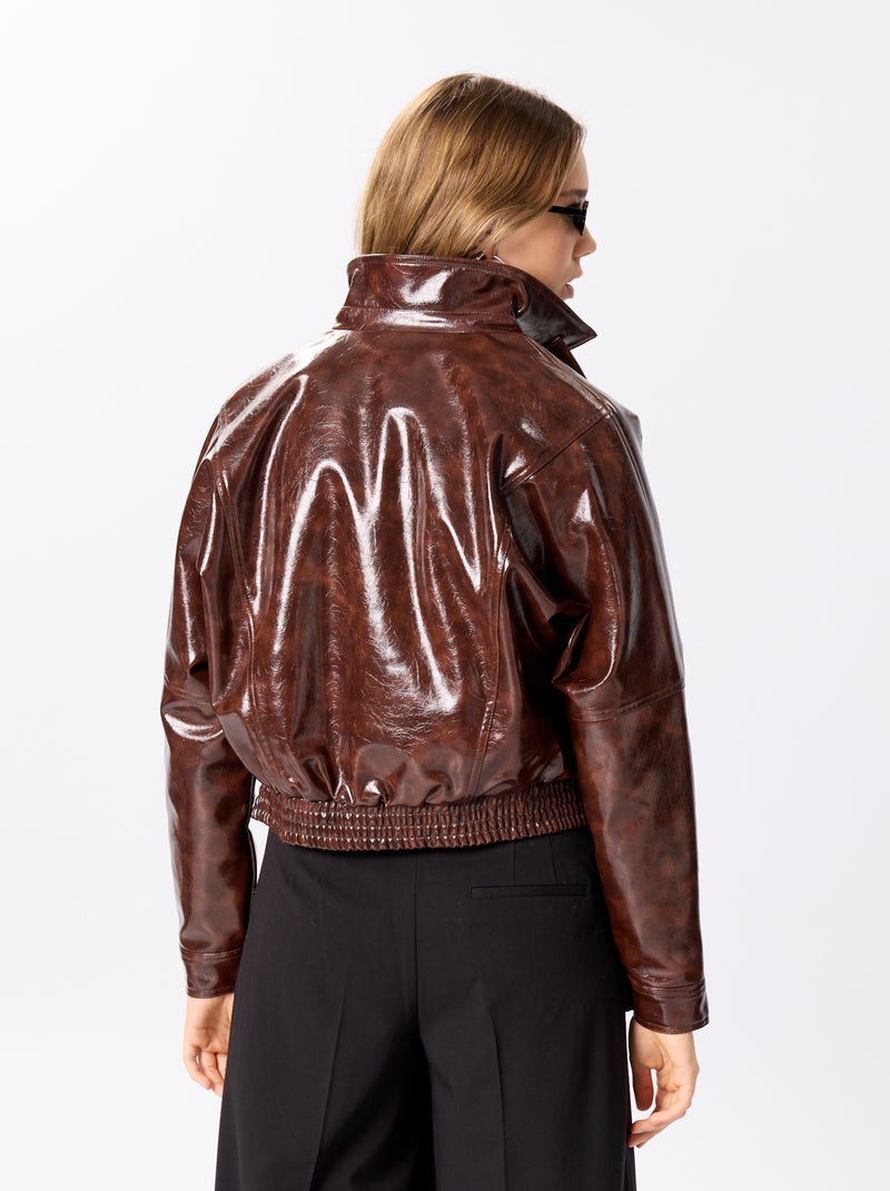 Casaco de vinil oversize Vermelho - Kiabi