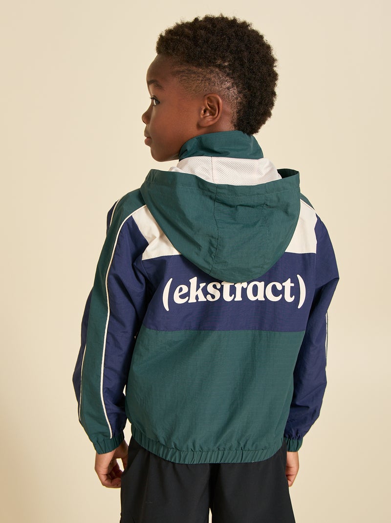 Casaco desportivo com capuz - ekstract Verde - Kiabi