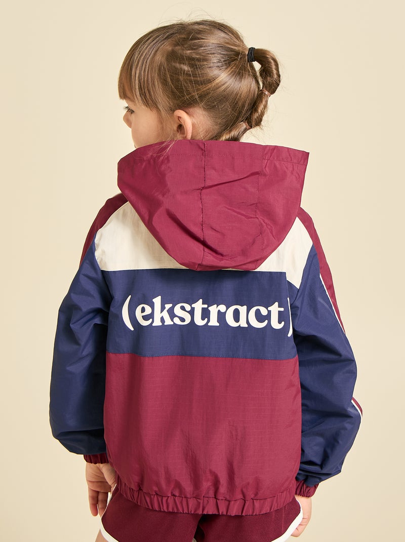 Casaco desportivo com capuz - ekstract Vermelho - Kiabi