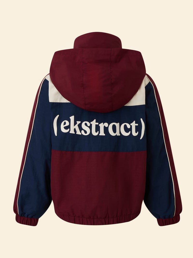 Casaco desportivo com capuz - ekstract Vermelho - Kiabi