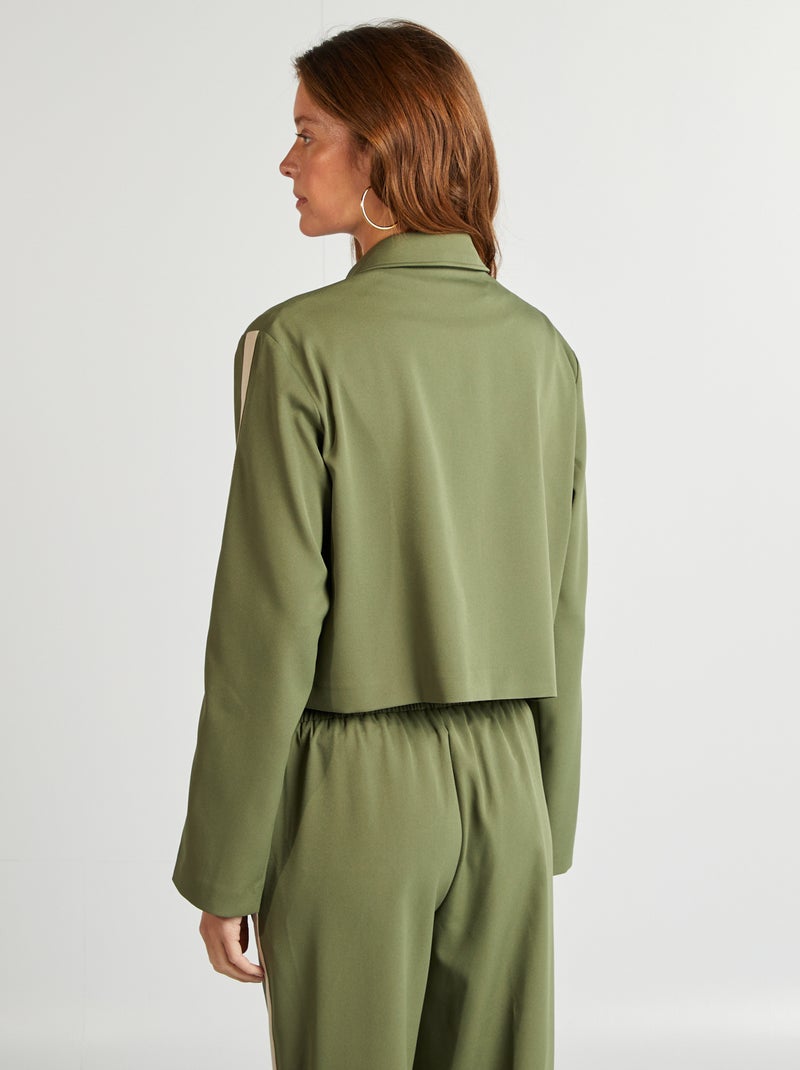 Casaco desportivo com fecho CAQUI - Kiabi