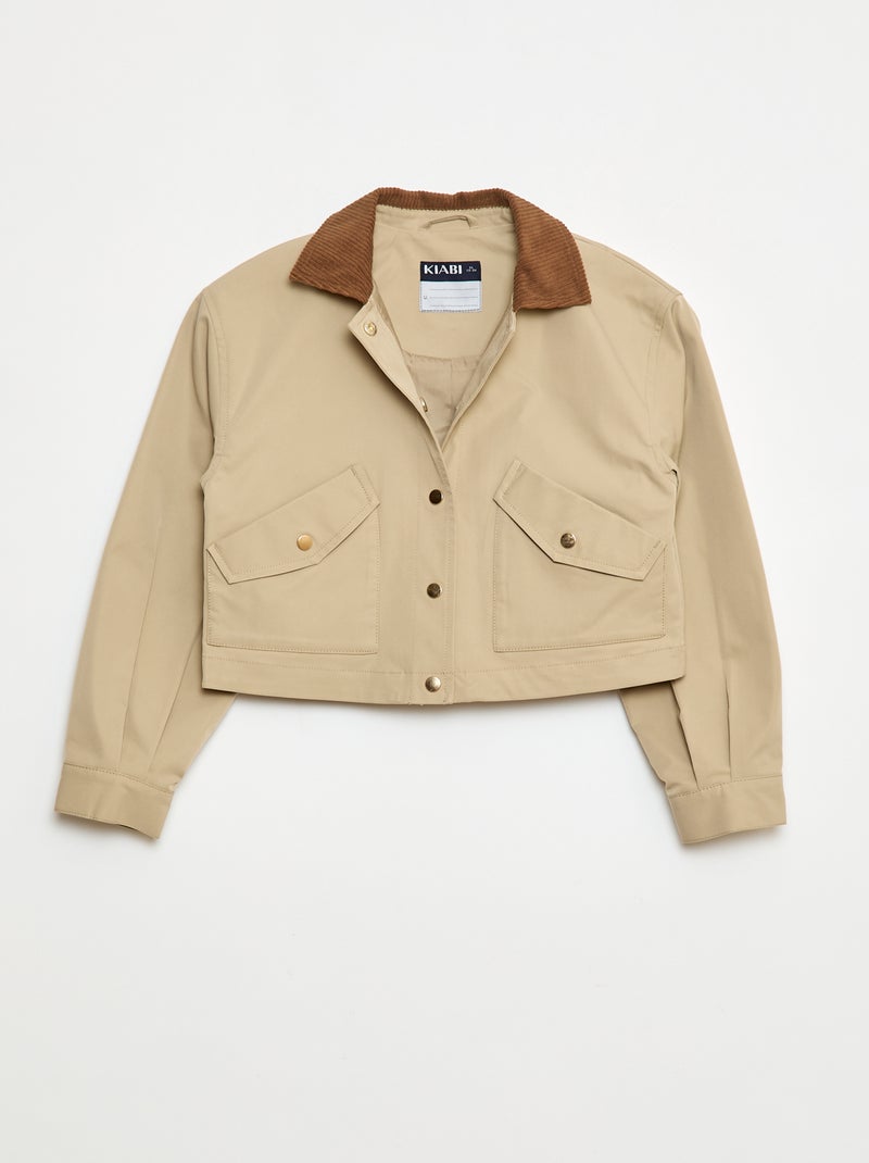 Casaco direito workwear Bege - Kiabi