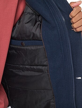 Casaco com efeito de lã