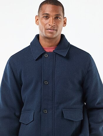 Casaco com efeito de lã