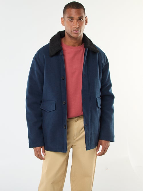 Casaco efeito lã - Kiabi