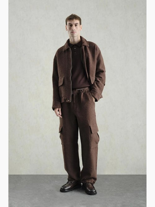 Casaco em algodão jacquard texturizado giesto - Kiabi Casaco em algodão jacquard texturizado giesto - Kiabi