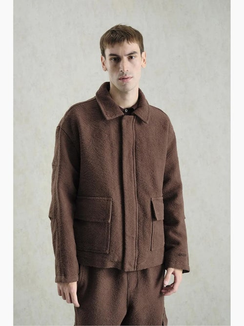 Casaco em algodão jacquard texturizado giesto - Kiabi Casaco em algodão jacquard texturizado giesto - Kiabi