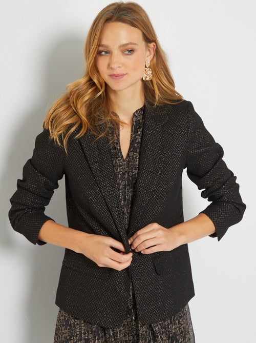 Casaco em jacquard de fantasia - Kiabi