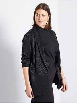 Casaco em jacquard 'leopardo' - Kiabi