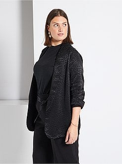 Casaco em jacquard 'leopardo' - Kiabi