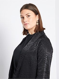 Casaco em jacquard 'leopardo' - Kiabi