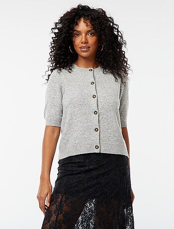 Casaco em lã misturada