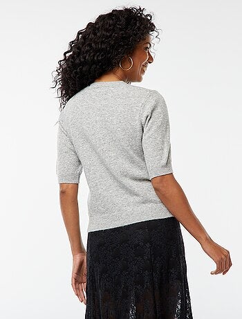 Casaco em lã misturada