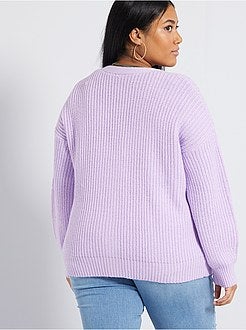 Casaco em malha ajurada - Kiabi