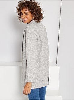Casaco em malha com efeito de lã - Kiabi