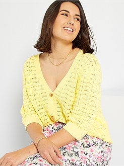 Casaco em malha de conceção ecológica - Kiabi