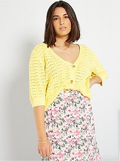 Casaco em malha de conceção ecológica - Kiabi