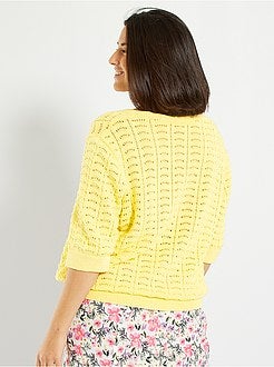 Casaco em malha de conceção ecológica - Kiabi