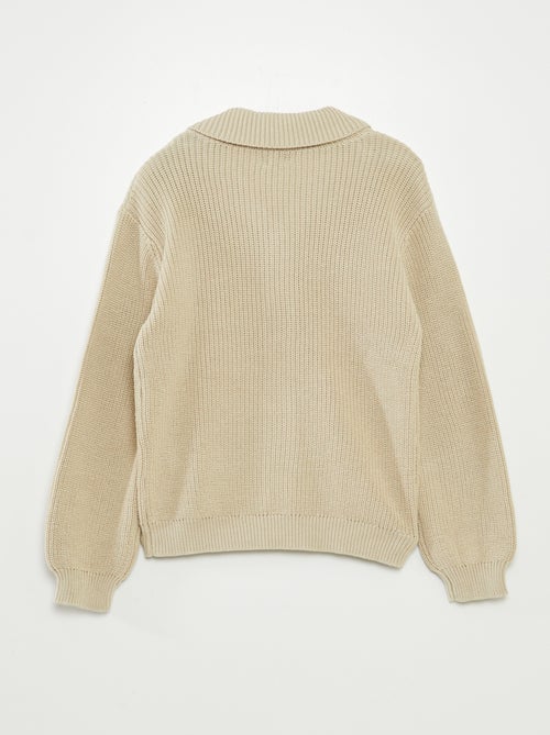 Casaco em malha de tricô - Kiabi