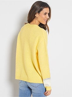 Casaco em malha fofa - Kiabi