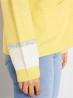 Casaco em malha fofa - Kiabi