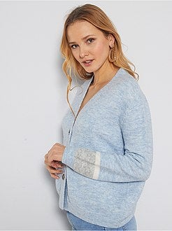 Casaco em malha fofa - Kiabi