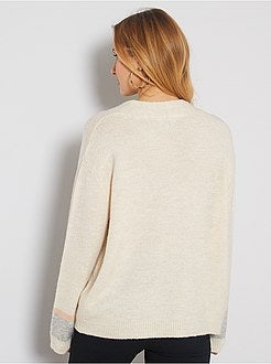 Casaco em malha fofa - Kiabi