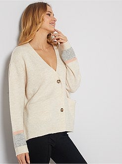 Casaco em malha fofa - Kiabi