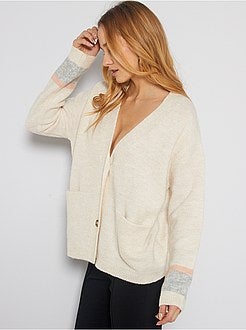 Casaco em malha fofa - Kiabi