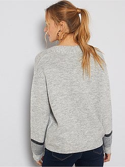 Casaco em malha fofa - Kiabi