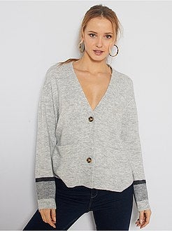 Casaco em malha fofa - Kiabi