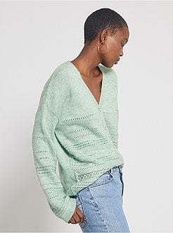 Casaco em malha perfurada - Kiabi