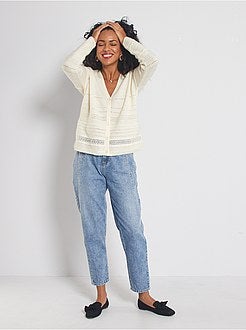 Casaco em malha perfurada - Kiabi